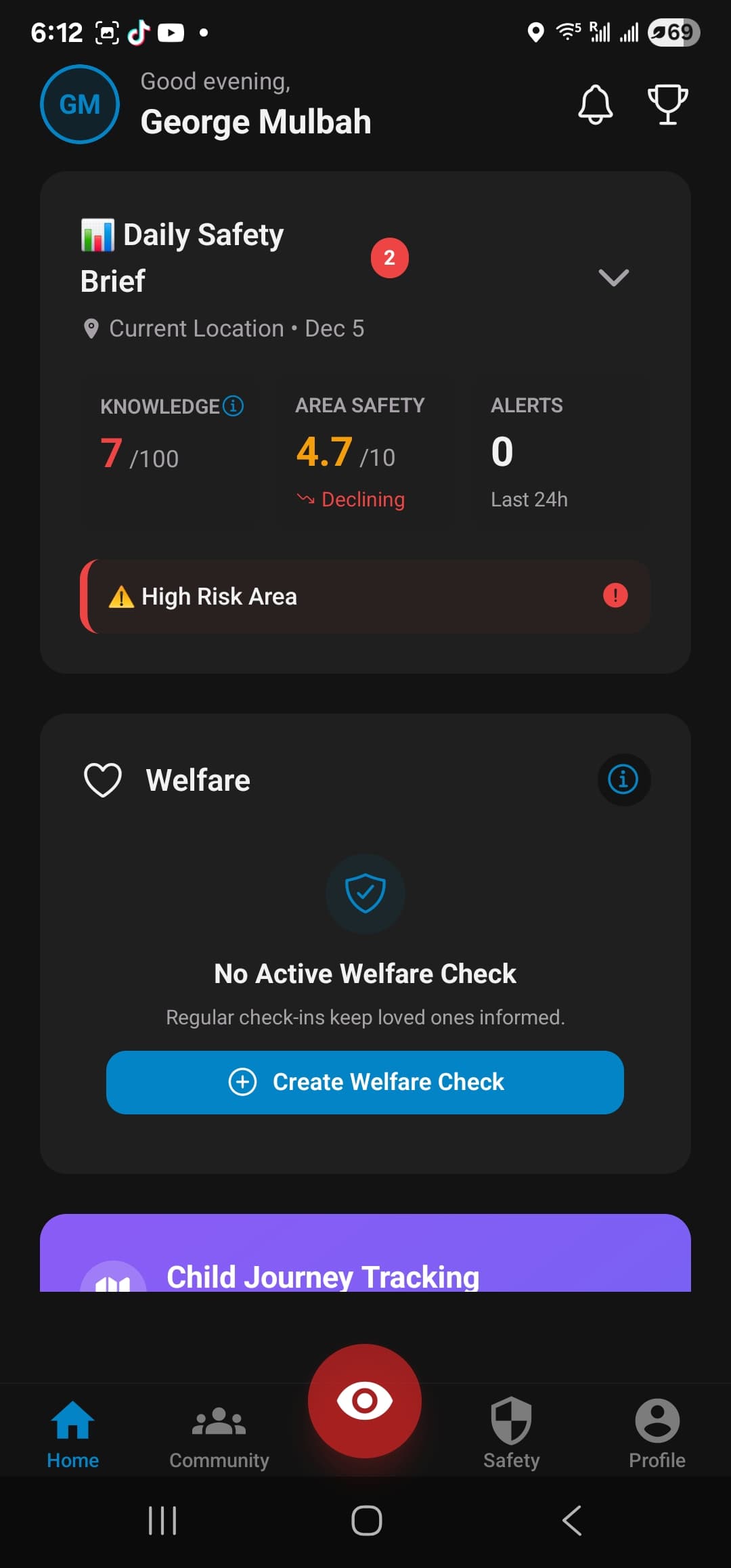 My-Watchman Customer Dashboard